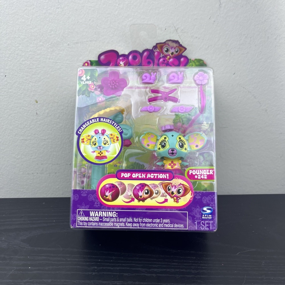 Zoobles Pouncer #242 Petagonia Dog Figure Spin Master